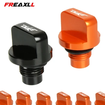 

Motorcycles Motorbike Engine Oil Filler Cap Plug cup Plate Brake Bracket screw For KTM DUKE 125 200 390 RC200 390 with DUKE LOGO