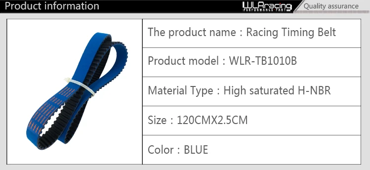 WLR гоночный Ремень ГРМ для Nissan Skyline R32 R33 RB20 RB25DET RB26DETT RB25 синий зубчатый ремень hnbr WLR-TB1010B