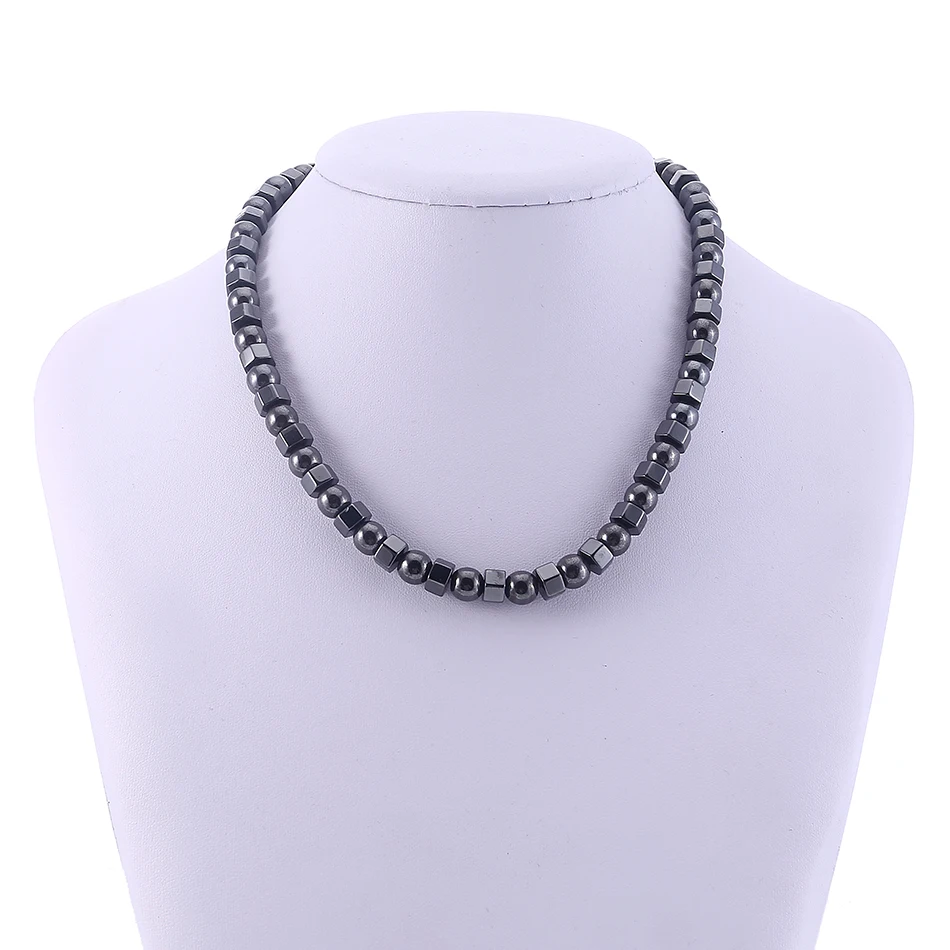 Match-Right Women Health Energy Healing Black Health Energy with Magnetic Therapy of Beads Necklace for Women Jewelry LG100