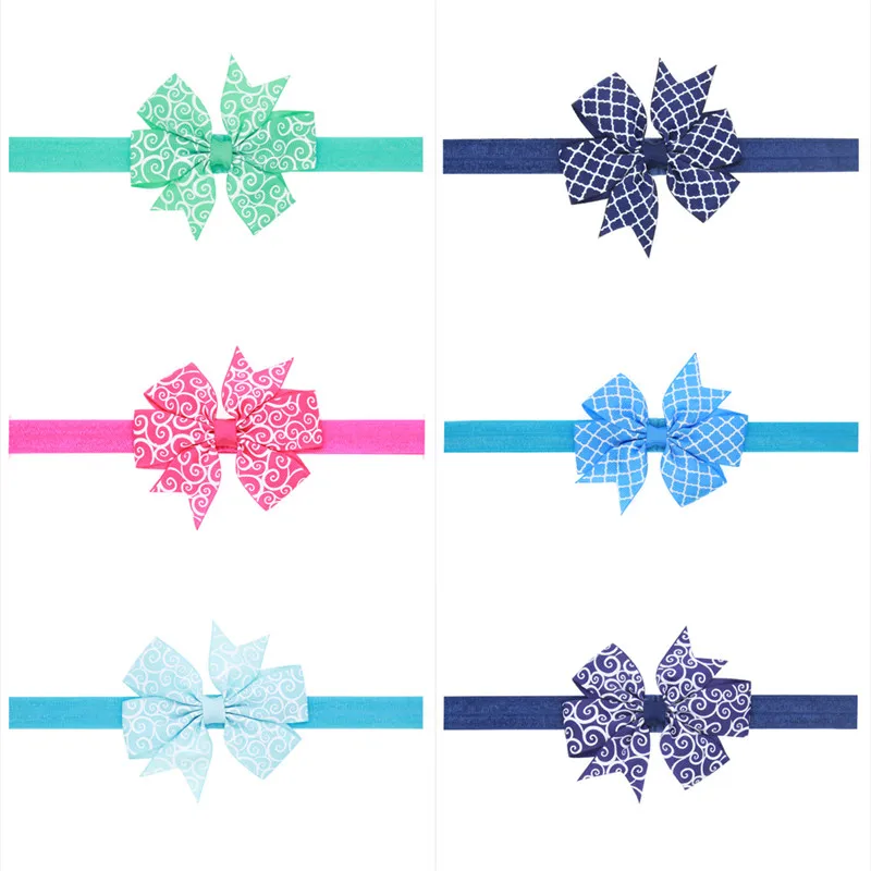 

1PCS Simple Clouds Elastic Bands Handmade Creative Design Hair Bow Best Party Dress Up Headbands for Kids Girl DIY Headwear 2017