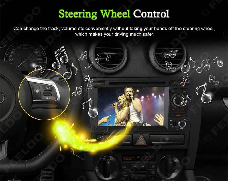 Excellent FEELDO 7" inch Android 6.0 (64bit) DDR3 2G/32G/4G LTE Octa Core Car DVD GPS Radio Head Unit For Audi A3/S3(2003~2011) #4583-F8 9