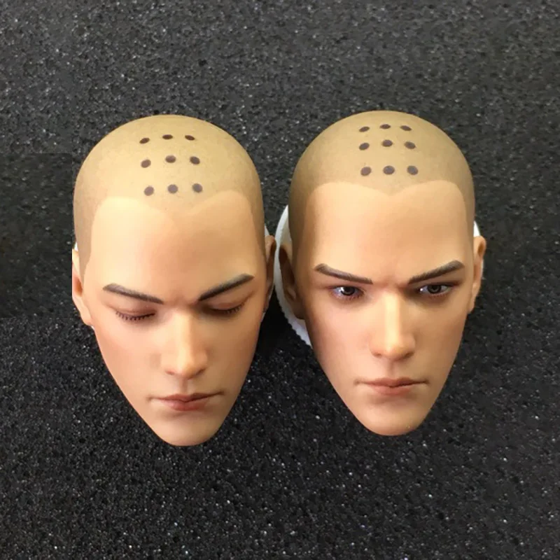 

1/6 Scale Saints Debut PVC Soft Material Sculpt Version Blink/Close Eyes Head Carving Headplay for 12" Action Figure Body