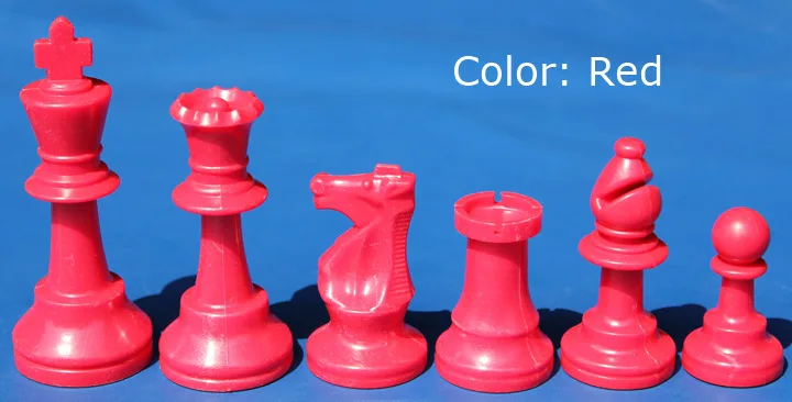 Международная торговля Цвет Стандартный конкуренции шахматная фигура(Ван Гао 97 мм, 17 шт./компл