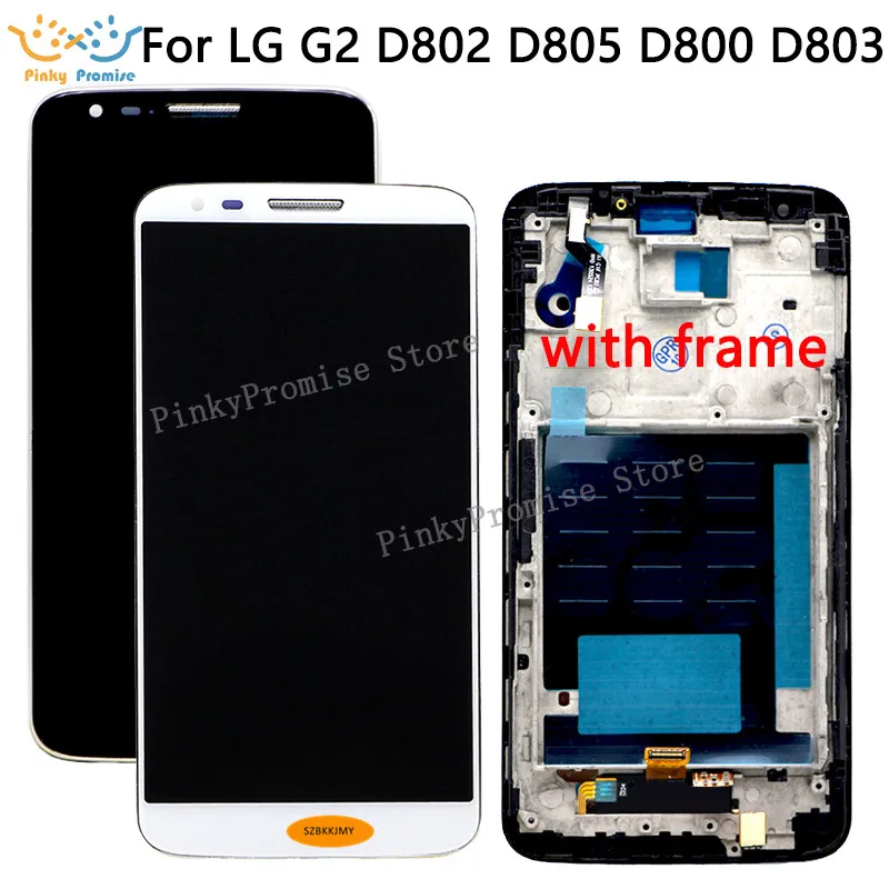 5,2 ''для LG G2 ЖК-дисплей сенсорный экран для LG G2 ЖК-дисплей D800 D801 D802 D805 D803 VS980 F320 LS980 ЖК-замена