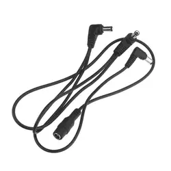 Новый Vitoos 3 способа электрода Daisy Chain Жгут кабеля Медный провод для гитарных эффектов Питание адаптер Splitter Черный