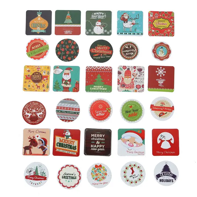 Christmas Paper DIY Scrapbook Sticker Xmas New Year Notebook DIY