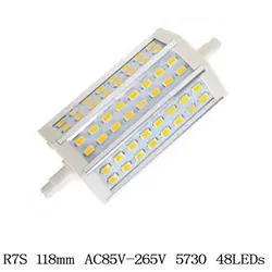 R7S светодиодный светильник SMD5730 15 W 25 W R7S 78 мм 118 мм светодиодный LED лампа Кукуруза R7S прожектор лампа Энергосберегающая заменить галогенные