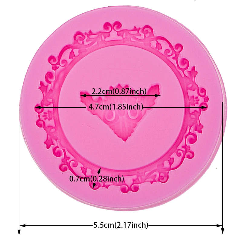 Ретро мода рамка Форма Шоколад силиконовая форма для кухни выпечки торт инструмент DIY Sugarcraft украшения инструменты F0532
