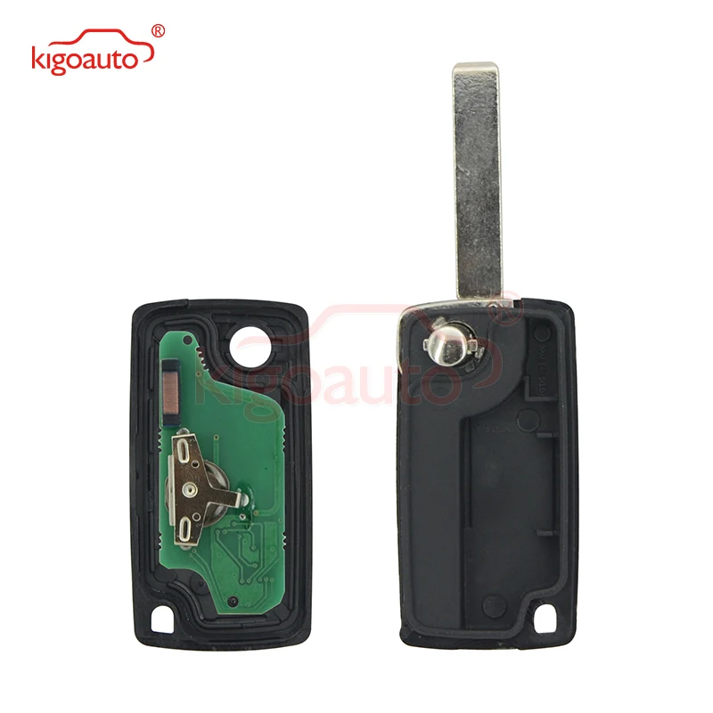 Kigoauto 5 шт. CE0523 2 кнопки HU83 434 МГц pcf7941 чип для peugeot 207 307 407 807 складной дистанционный ключ