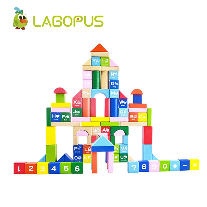 

Lagopus 100 Pieces Children Barrels of Building Blocks Wooden Toys Early Education Toys Children Intellectual Toys