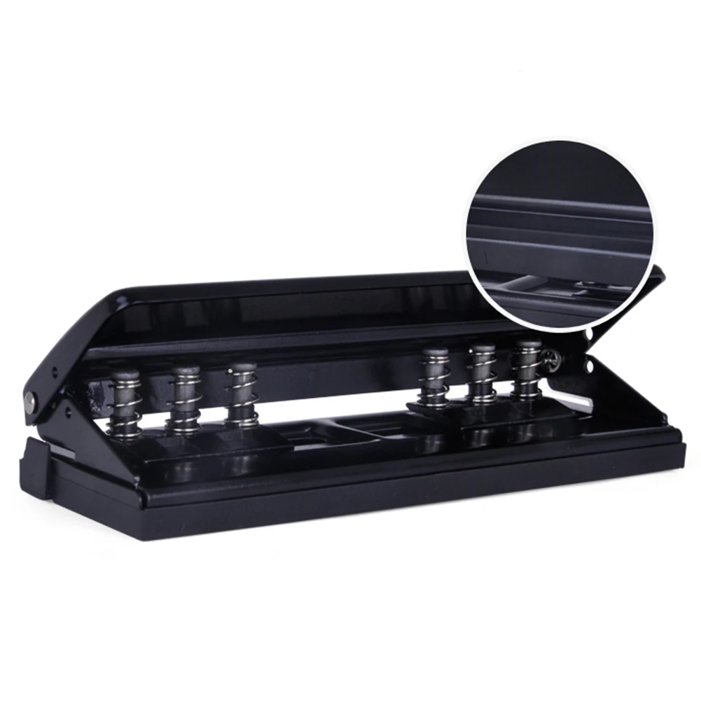 

6 Holes Craft Hole Punch Office Manual DIY Piercing Paper Cut Loose-Leaf Round Diaries Stapler Metal Adjustable Tool