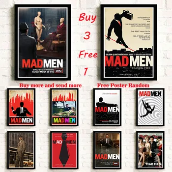 

Mad Men poster Classic Movie Coated paper Poster Wall Posters Stickers Home Decor Frameless