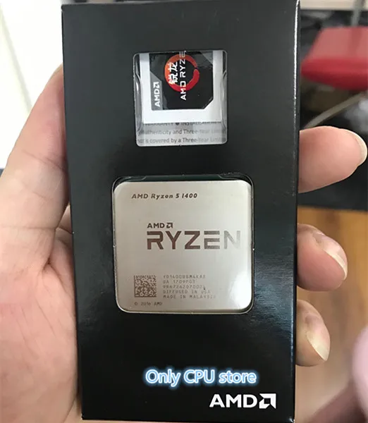 Четырехъядерный процессор AMD Ryzen 5 1400 R5 1400 3,2 ГГц YD1400BBM4KAE Socket AM4