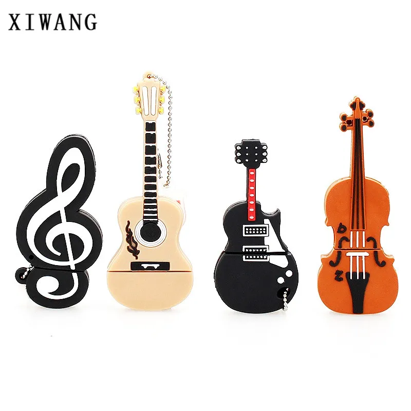 

instrument series usb flash drive 128gb pen drive violin USB 2.0 4GB 8GB pendrive 16GB 32GB 64GB music memory stick holiday gift