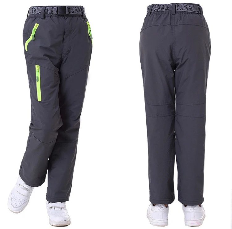 Зимние уличные спортивные брюки для мальчиков и девочек, для походов, кемпинга, пеших прогулок, водоотталкивающие, теплые, дышащие, плотные штаны, бренд VA315