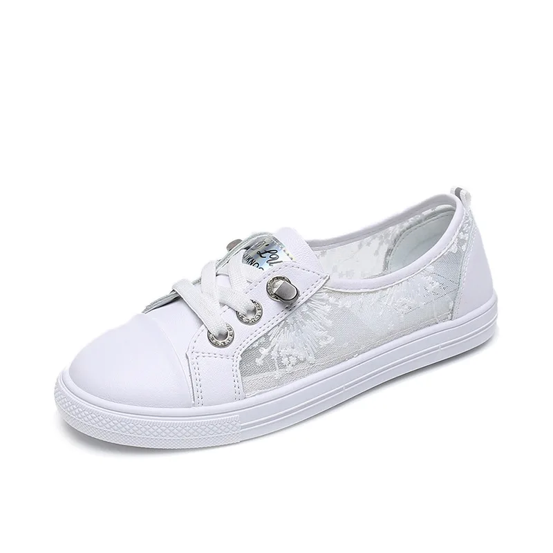 

2019 Summer Sports Shoes Ladies Breathable Vulcanized WhiteShoes Chunky Sneakers Women Mesh Casual Sneakers Zapatos Flame Shoes