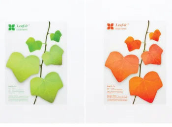 

DIY realistic decoration leaves notepads convenient sticky notes paper Memo Sheets