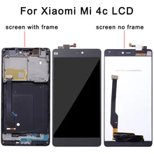 100% Tested Working LCD Display Touch Screen Digitizer Assembly with Frame For Xiaomi Mi4c Mi 4c M4c Phone Replace Parts 100% Tested Working LCD Display Touch Screen Digitizer Assembly with Frame For Xiaomi Mi4c Mi 4c M4c Phone Replace Parts