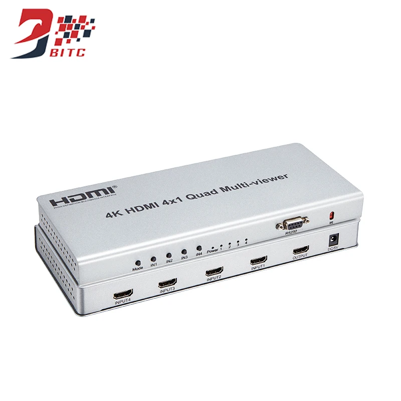 SZBITC 4K HDMI 4x1Quad мультипросмотра 8x1 9x1 бесшовный мультипросмотра HDMI коммутатор ИК пульт дистанционного управления