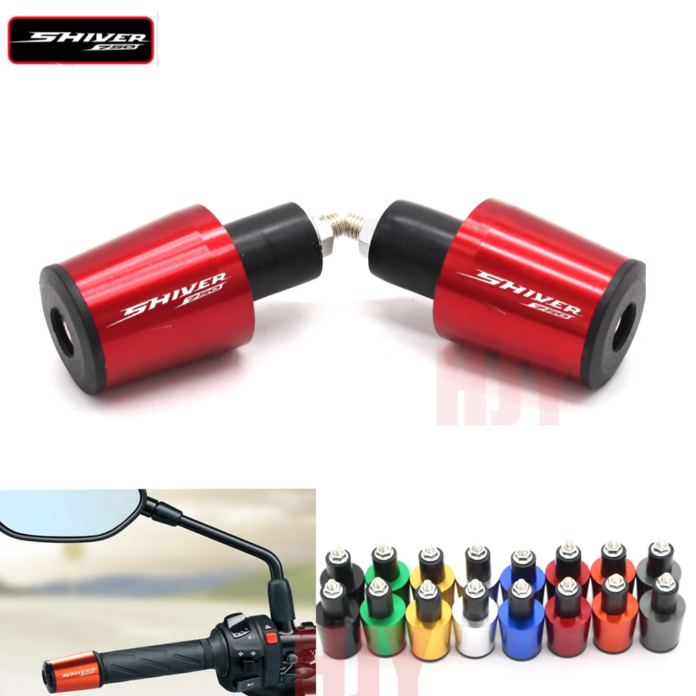 

Motorcycle 7/8'' 22MM Handlebar Grips Handle Bar Cap End Plugs For Aprilia SHIVER GT 750 SHIVER750 2007-2018 2017 2016