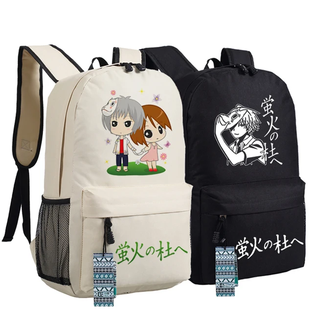 fashion hotarubi no mori e gin laptop backpack anime cos school