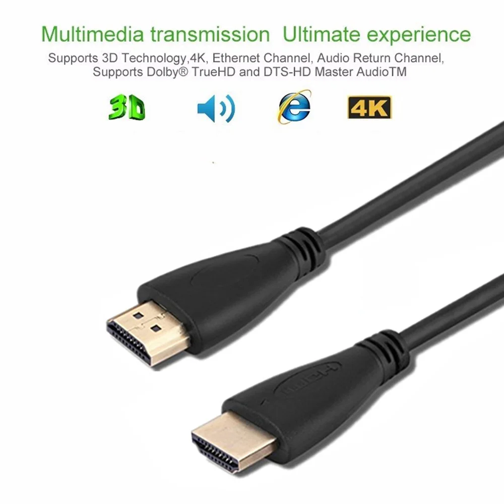 Rovtop HDMI кабель видео кабели Позолоченные 1,4 1080P 3D кабель для HDTV сплиттер коммутатор 0,5 м 1 м 1,5 м 2 м 3 м 5 м 10 м 12 м 15 м