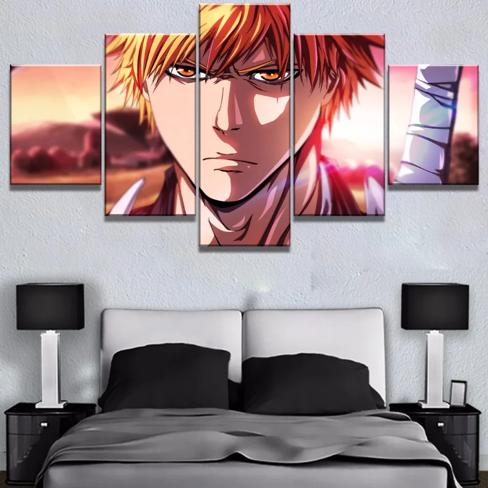 5-Piece-HD-Print-Picture-Bleach-Anime-Poster-Modern-Decorative-Paintings-on-Canvas-Wall-Art-for