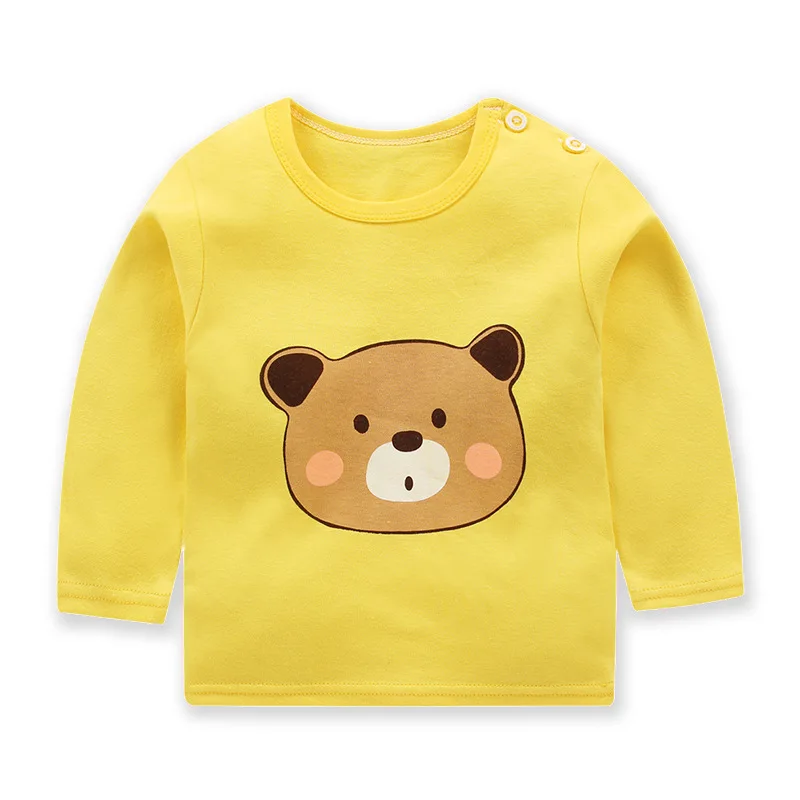 Брендовые футболки с длинными рукавами для маленьких девочек, детская одежда, Детский костюм с принтом кролика, футболки - Цвет: P7