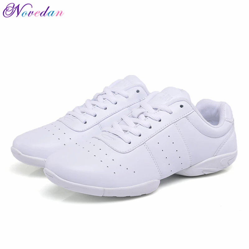 Tanie Dziecięce trampki dziecięce konkurencyjne buty do aerobiku miękkie dno sportowe buty sportowe Jazz nowoczesne buty do tańca kwadratowego