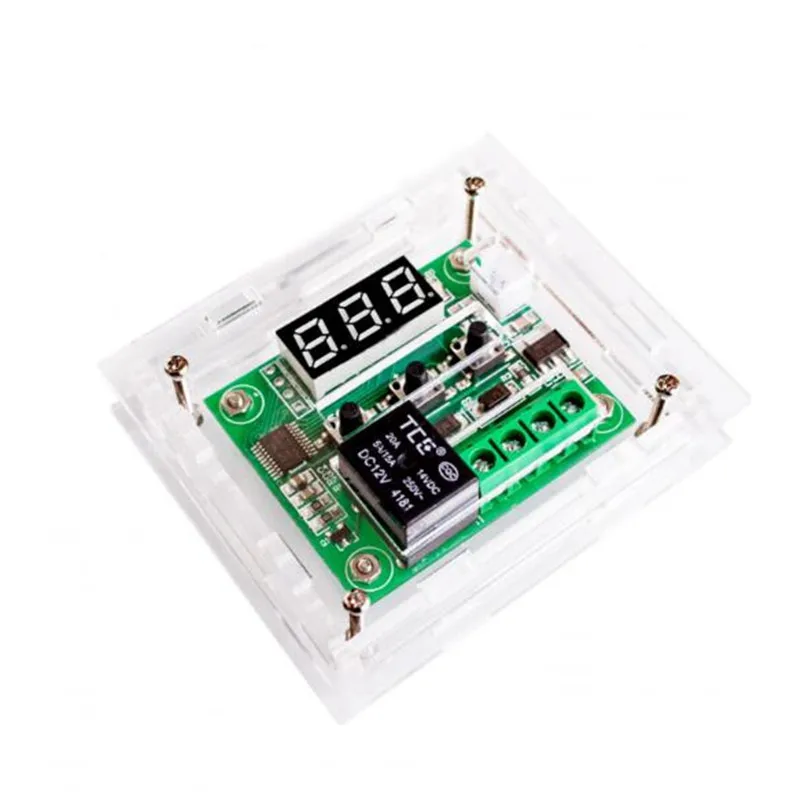 

W1209 Case Enclosure Transparent Acrylic Box Clear Cover Thermometer thermo controller(Do not include W1209)
