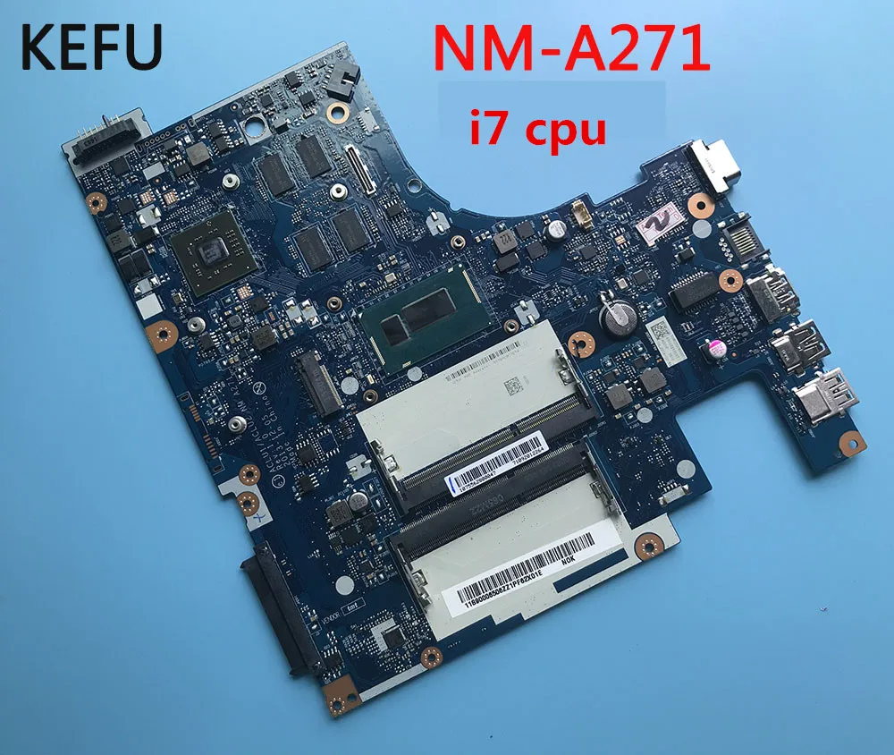 Материнская плата KEFU NM-A271 для ноутбука Lenovo G50-70 материнская с процессором I7 DDR3