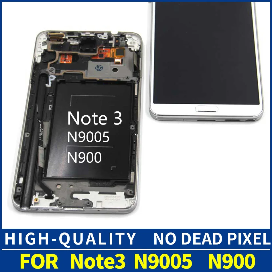 

High Quality Tested LCD Display For Samsung Galaxy Note 3 N9005 N900 LCD Display Touch Screen Digitizer Assembly Replacement