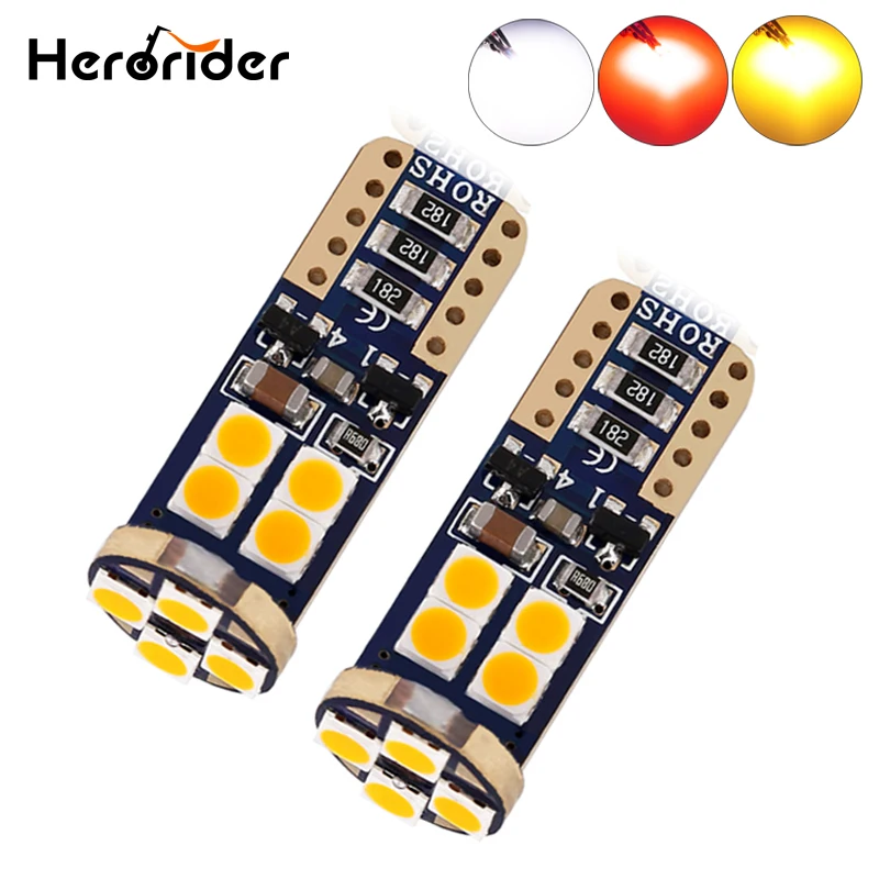 

Herorider 12V 3030 T10 194 168 w5w Parking Light 4300K 5000K 6000K White SMD Car Led t10 Interior Wedge Auto Lamp 12v Light Bulb