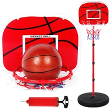 63-165cm basquete stands altura ajustável crianças basquete objetivo hoop brinquedo conjunto de basquete para meninos formação prática acessórios