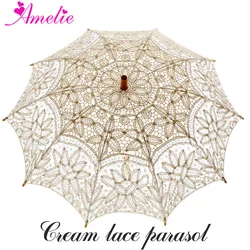 Excellent Party Gifts Bridal Wedding Favors Battenburg Lace Parasol Mother's Day Gifts Lace Umbrella