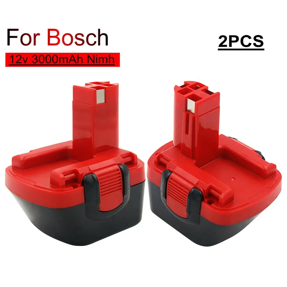 Billig 2PCS BAT043 BAT045 BAT046 BAT120 BAT139 3.0Ah Ni Mh 12 V Akku für Bosch 12 V Bohrer GSR12VE 2 PSR12VE 2 2607335273