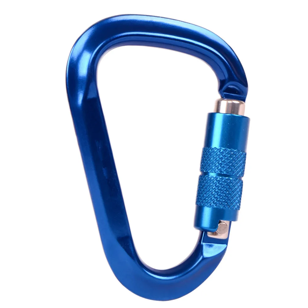 25KN Pear shaped Carabiner Automatic Master Lock Outdoor Climbing