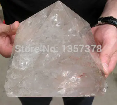 

huij 0099 NATURE transparent QUARTZ CRYSTAL PYRAMID POINT HEALING