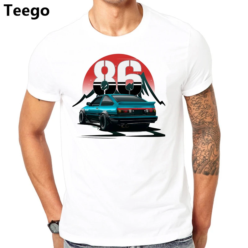 

Newest 2018 Knight Rider 86 kitt JDM japan tv movie eighties mazda T-Shirt Black Cartoon tee shirt homme high quality top tees