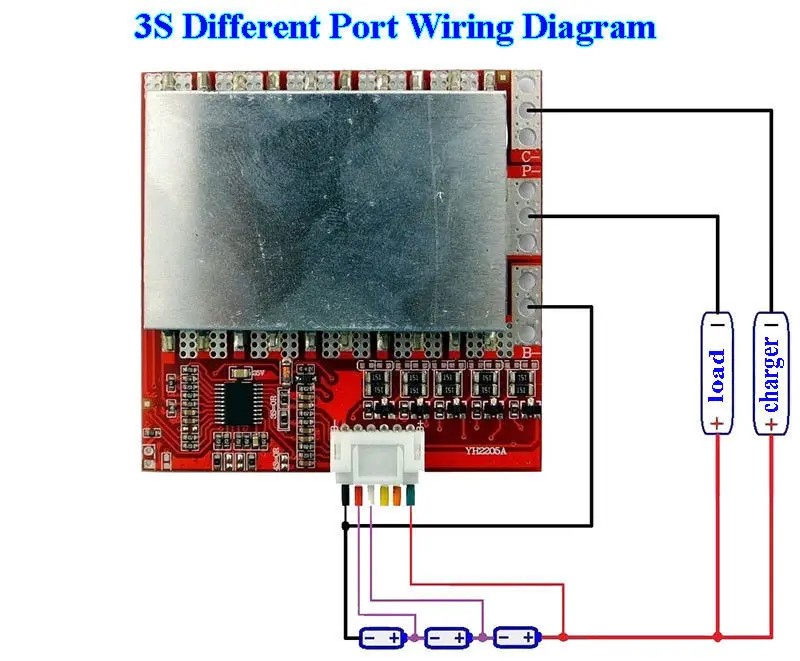 Схема платы bms 5s 3S 4S 5S 100A с балансом 3,7 в 18650 литиевая батарея PCB плата защиты BMS полим