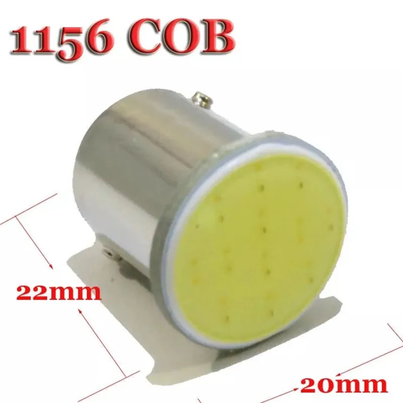 100X супер белый cob p21w led 12SMD 1156, ba15s 12 v/24 V лампы RV грузовик с прицепом интерьер светильник 1073 парковки авто лампа 1157