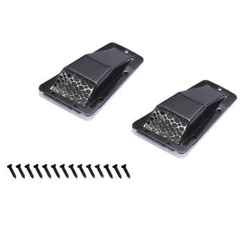 

1 Set Metal Intake Grille Cover for 1/10 RC Crawler Car D90 D110 Traxxas TRX4 RC Car Parts 2 Types for Choose Black / Silver