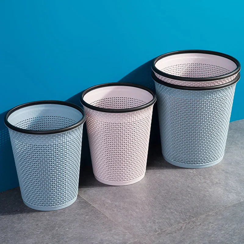 

Simple uncovered trash can creative living room large plastic paper basket kitchen bathroom household trash bin mx6171112
