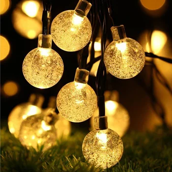 

30/50 LEDs Solar String Lights Fairy Flower Blossom Outdoor Christmas Decorative Light For Indoor Garden Party Xmas Tree Decor