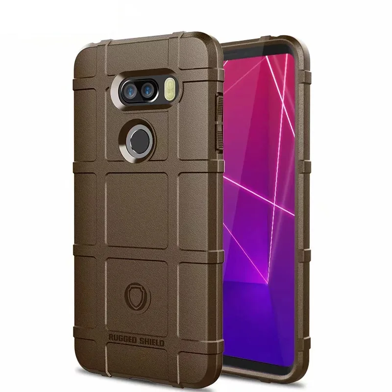 Для LG V30 V40 V30S V35 ThinQ противоударный прочный жесткий чехол для задней панели Мягкий