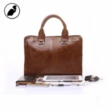 ETONWEAG New 2017 men famous brands cow leather luxury vintage laptop handbags brown zipper casual multi-functional briefcases