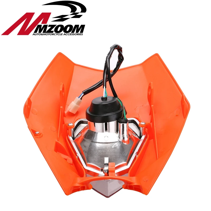 Бесплатная доставка mzoom мотоцикла Байк Мотокросс Супермото УНИВЕРСАЛЬНЫЙ фара