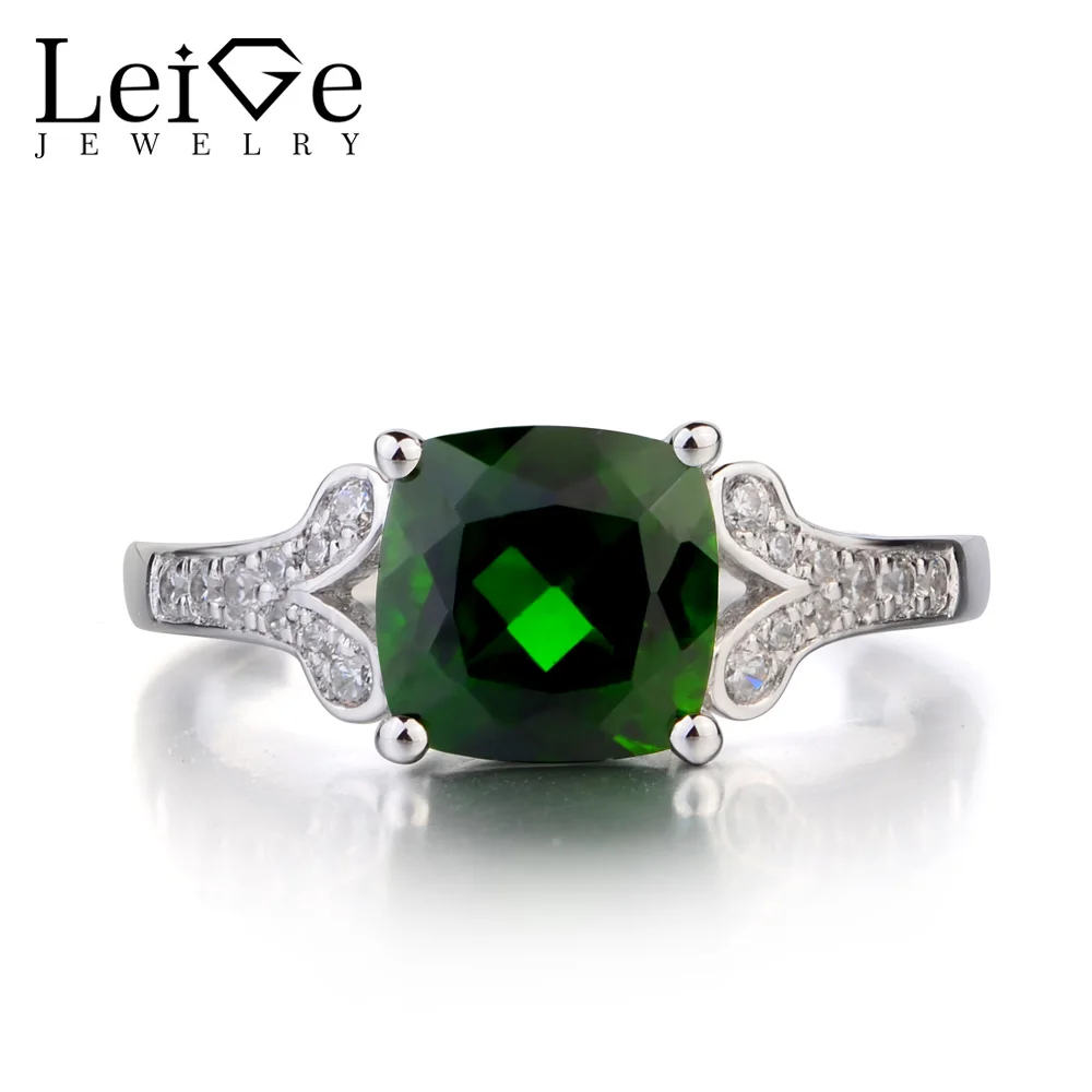 Украшения leige натуральная естественный диопсид кольцо из стерлингового серебра 925 зеленый Подушка с изображением драгоценного камня резки ... Украшения leige натуральная естественный диопсид кольцо из стерлингового серебра 925 зеленый Подушка с изображением драгоценного камня резки ...