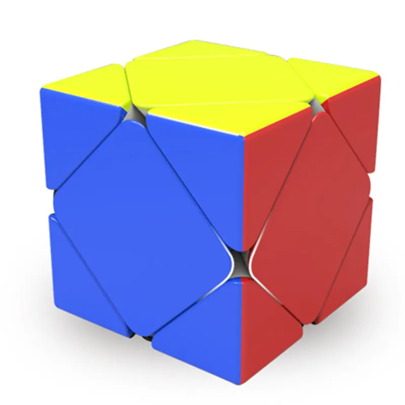 

QIYI New Skew Cube 5.8CM Best Maigc Puzzle Stickerless Magico Speed Toy Cube Colorful For Educational Neo Cubo Pyramid For Kid