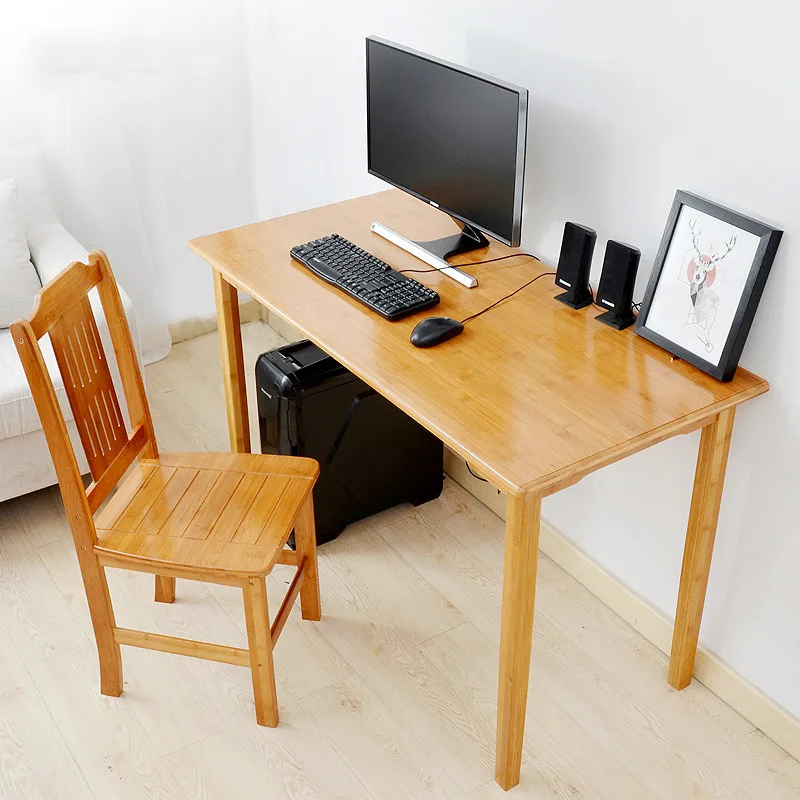 

Health and environmental protection wood computer desk simple modern desktop home office desk leisure table